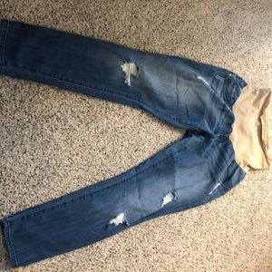Indigo Blue size large maternity jeans